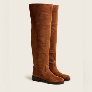 J.Crew Over the Knee Suede Riding Boots Rich Walnut STYLE #BA770
UPPER:LEATHER